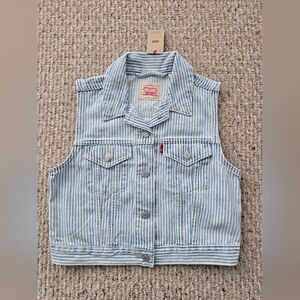 NWT Levi's Railroad Denim Vest Top